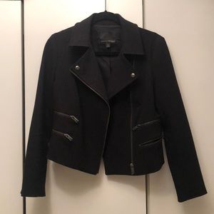 Banana Republic fabric moto jacket
